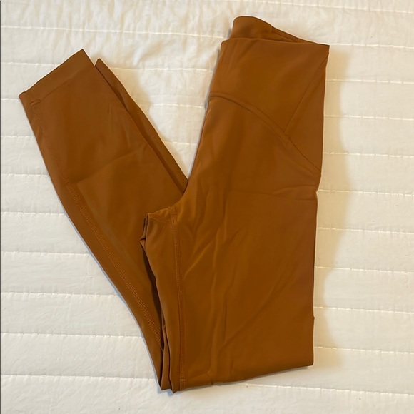 lululemon athletica mustard invigorate leggings - size 4 - Picture 1 of 5